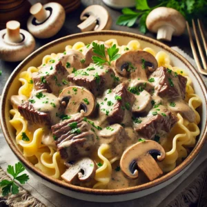 Easy Beef Stroganoff Slow Cooker Recipe